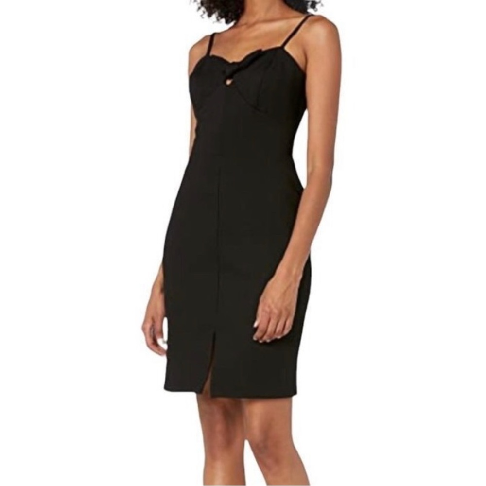 Adelyn Rae Black Cocktail Dress with Bow